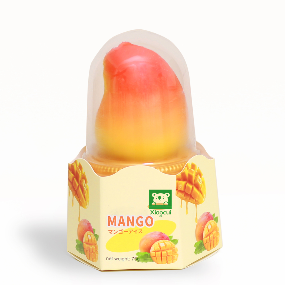Mango-flavored ice cream